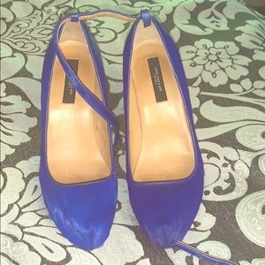 Ann taylor calf hair wedge